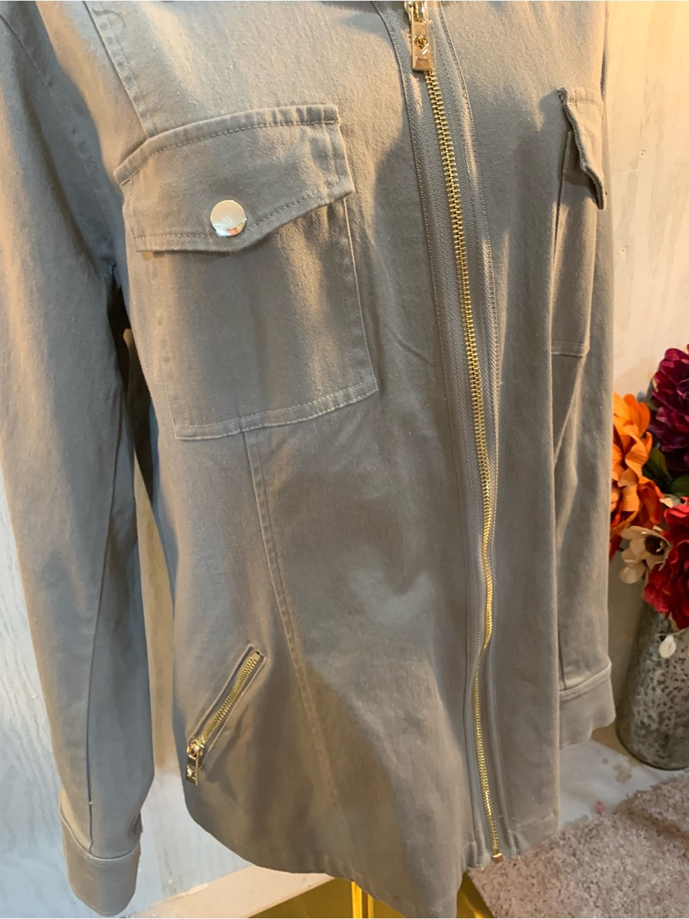Belle by Kim Gravel Olive Green Jacket - Picture 4 of 6